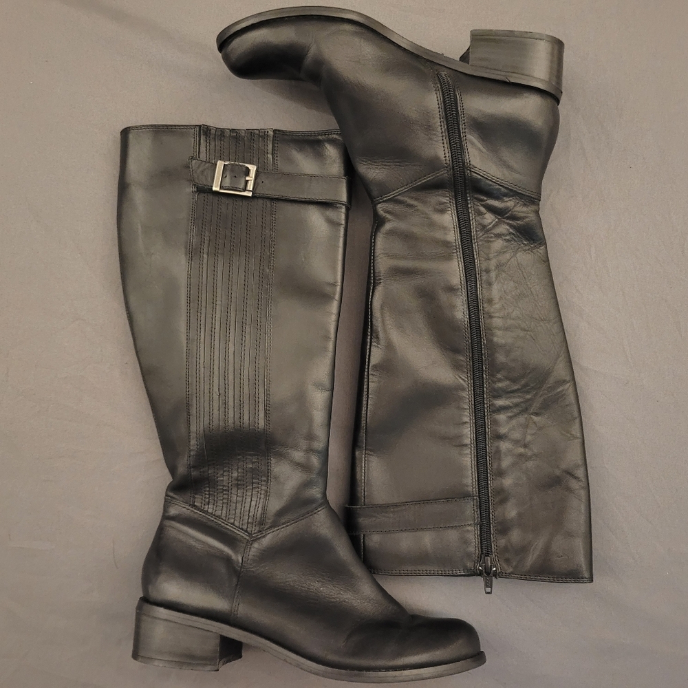 Matisse | Black Leather Zipper Boots 7